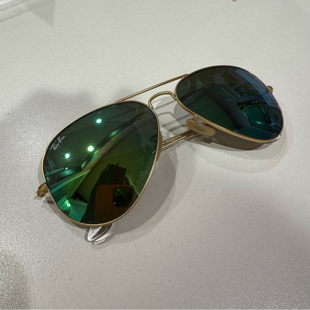 Ray-Ban Reflective Aviator Sunglasses